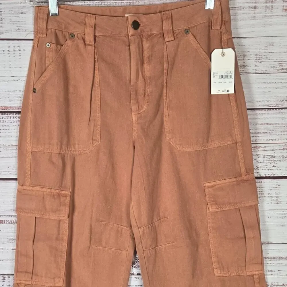 Billabong Walk Along Cargo Pants in Sunburnt Brown 27 Skater Earthy Granola NWT - Picture 6 of 14
